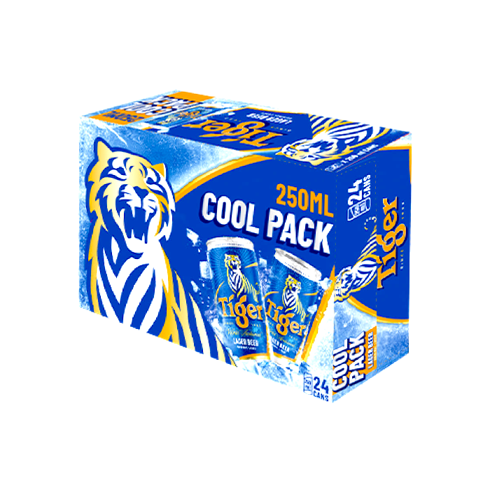 [Thùng] Bia Tiger Coolpack Lon 250ml x 24 Lon
