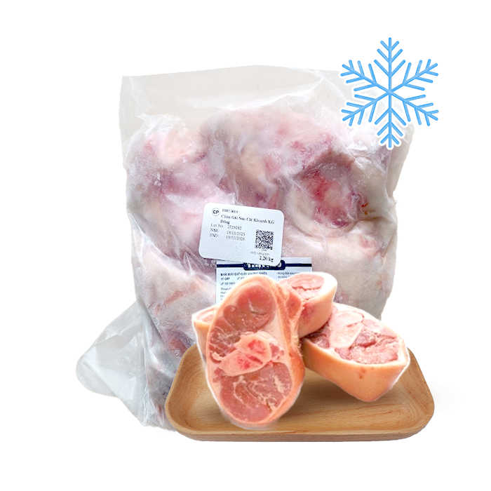 Chân Giò Sau Heo Cắt Khoanh Đông Lạnh CP (Mua gói tính tiền kg)