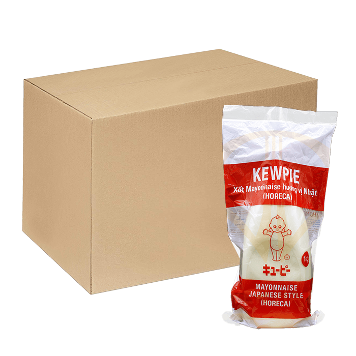 [Thùng] Xốt Mayonnaise Kewpie Hương Vị Nhật Chai Horeca 1kg x 12 Chai