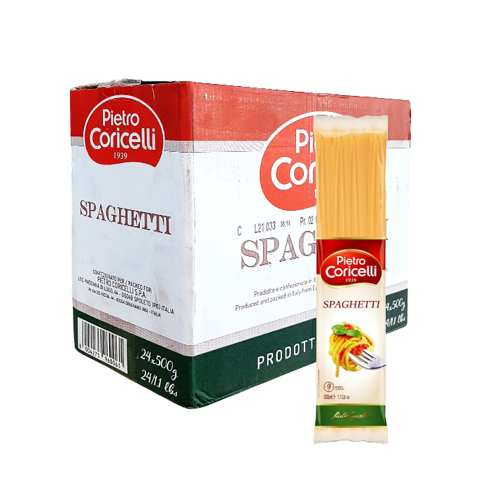 [Thùng] Mì Spaghetti Pietro Coricelli 500g x 24 Gói