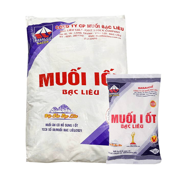 [Bao] Muối I Ốt Bạc Liêu 500g x 50 Gói