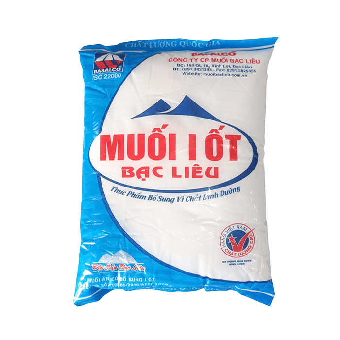 Muối I Ốt Bạc Liêu 1kg