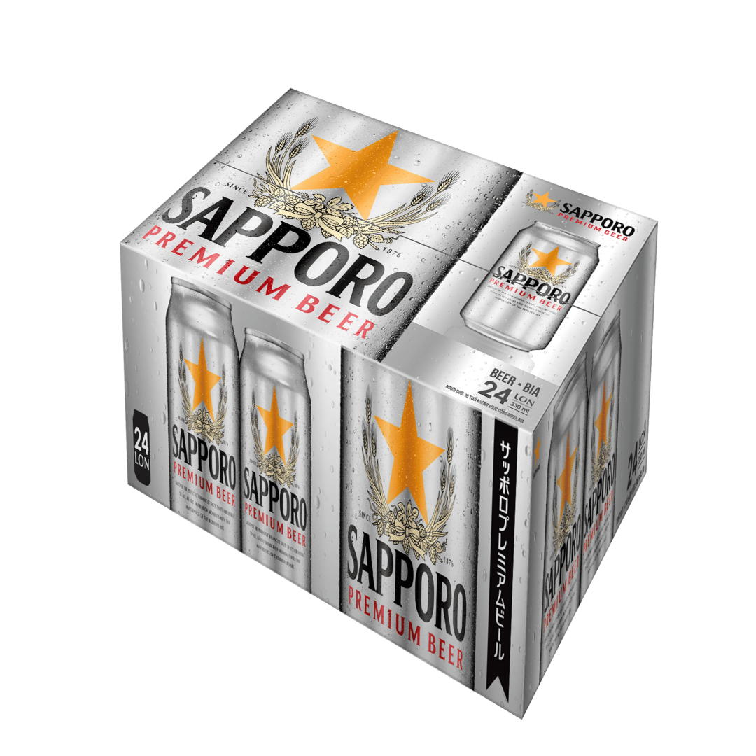 [Thùng] Bia Sapporo 330ml x 24 Lon
