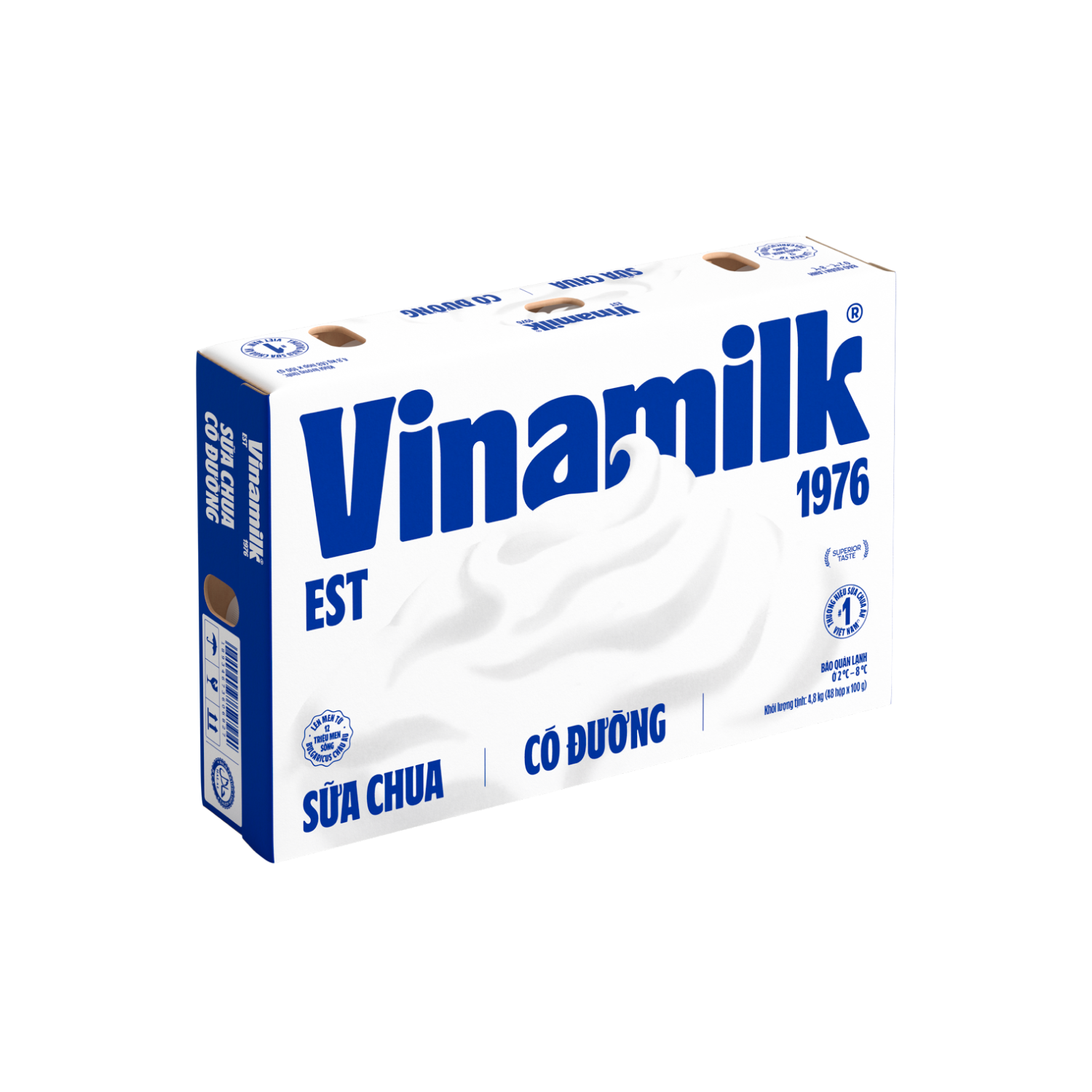 [Thùng] Sữa Chua Ăn Vinamilk Có Đường 100g x 48 Hộp