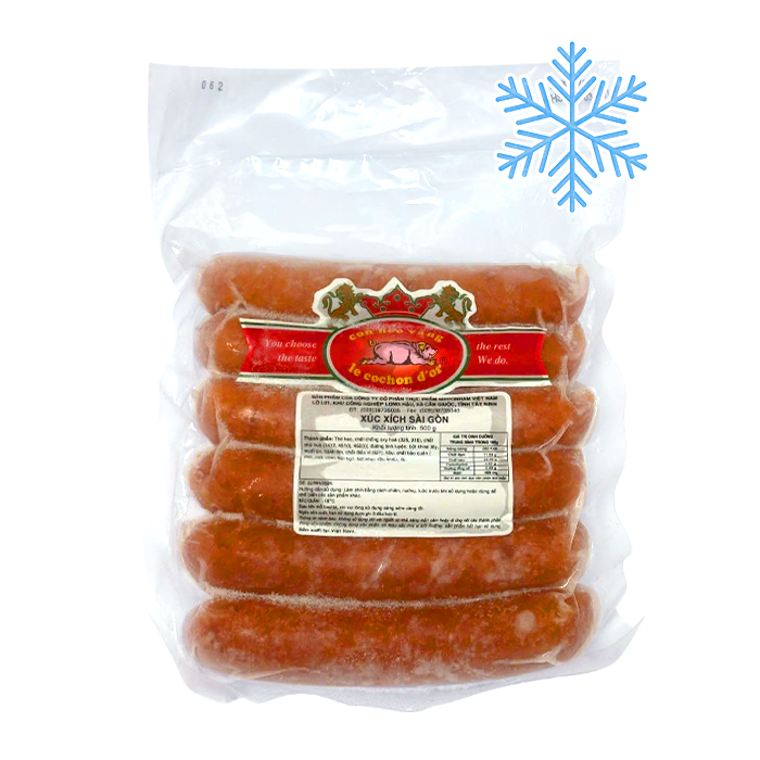 Xúc Xích Sài Gòn Xông Khói Đông Lạnh NH Foods 500g