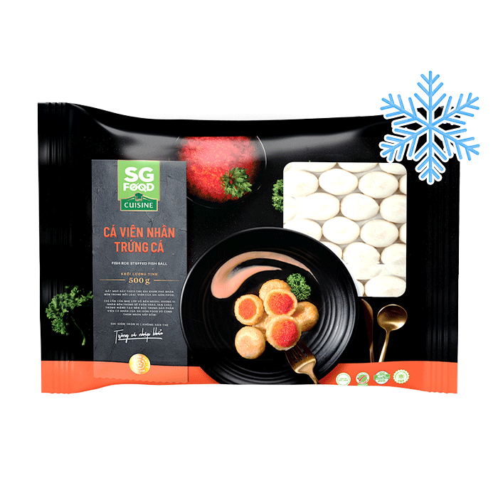 Cá Viên Nhân Trứng Cá Đông Lạnh SG Food 500g
