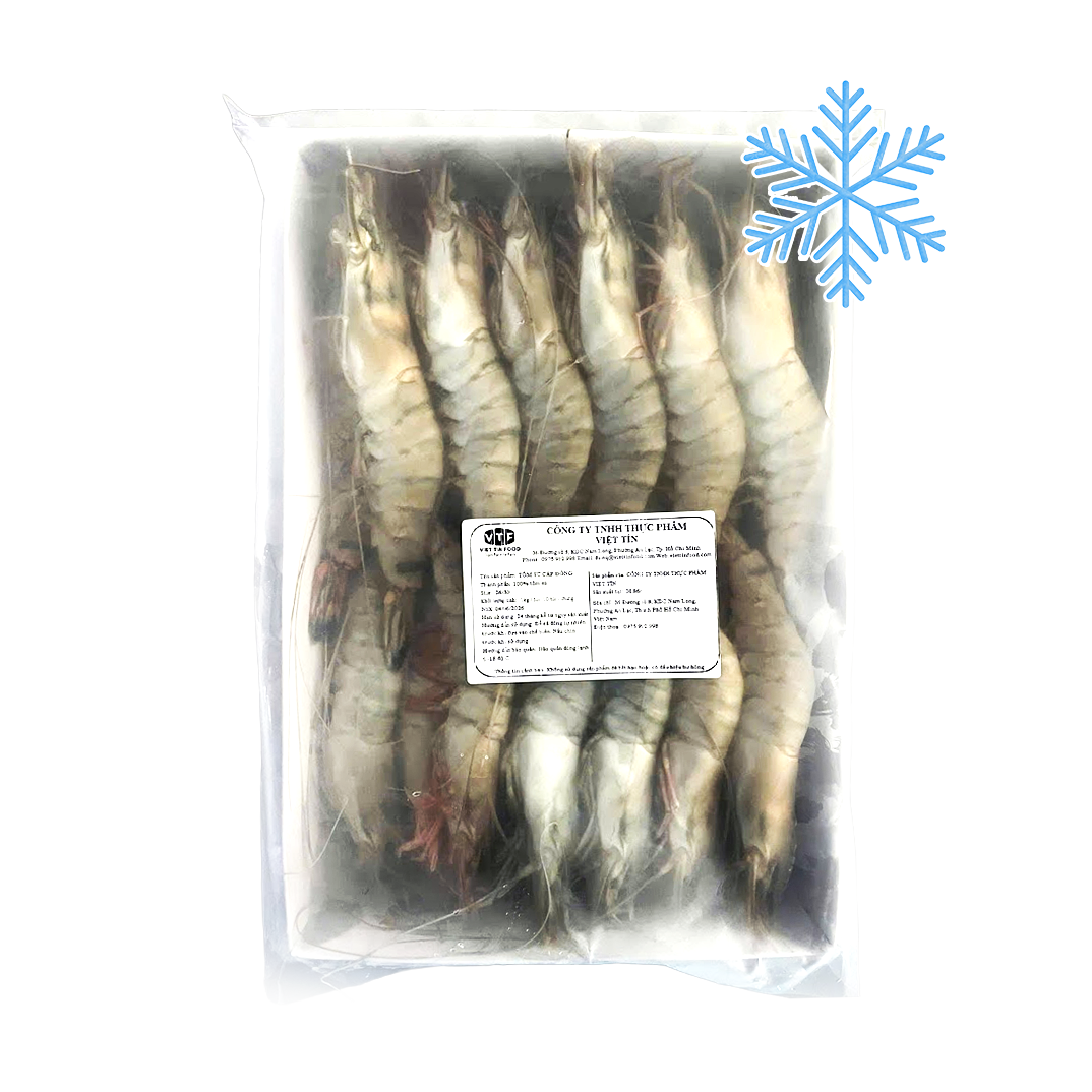Tôm Sú Đông Lạnh Size 26 - 30 Con/Kg Gói 1kg