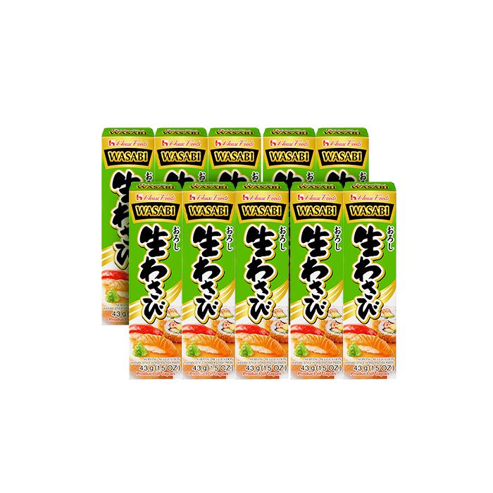 [Lốc] Xốt Mù Tạt Tươi Wasabi Nhật Bản House Foods 43g x 10 Hộp