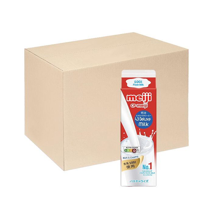 [Thùng] Sữa Tươi Thanh Trùng Nguyên Chất 4.3% Béo Meiji 946ml x 12 Hộp
