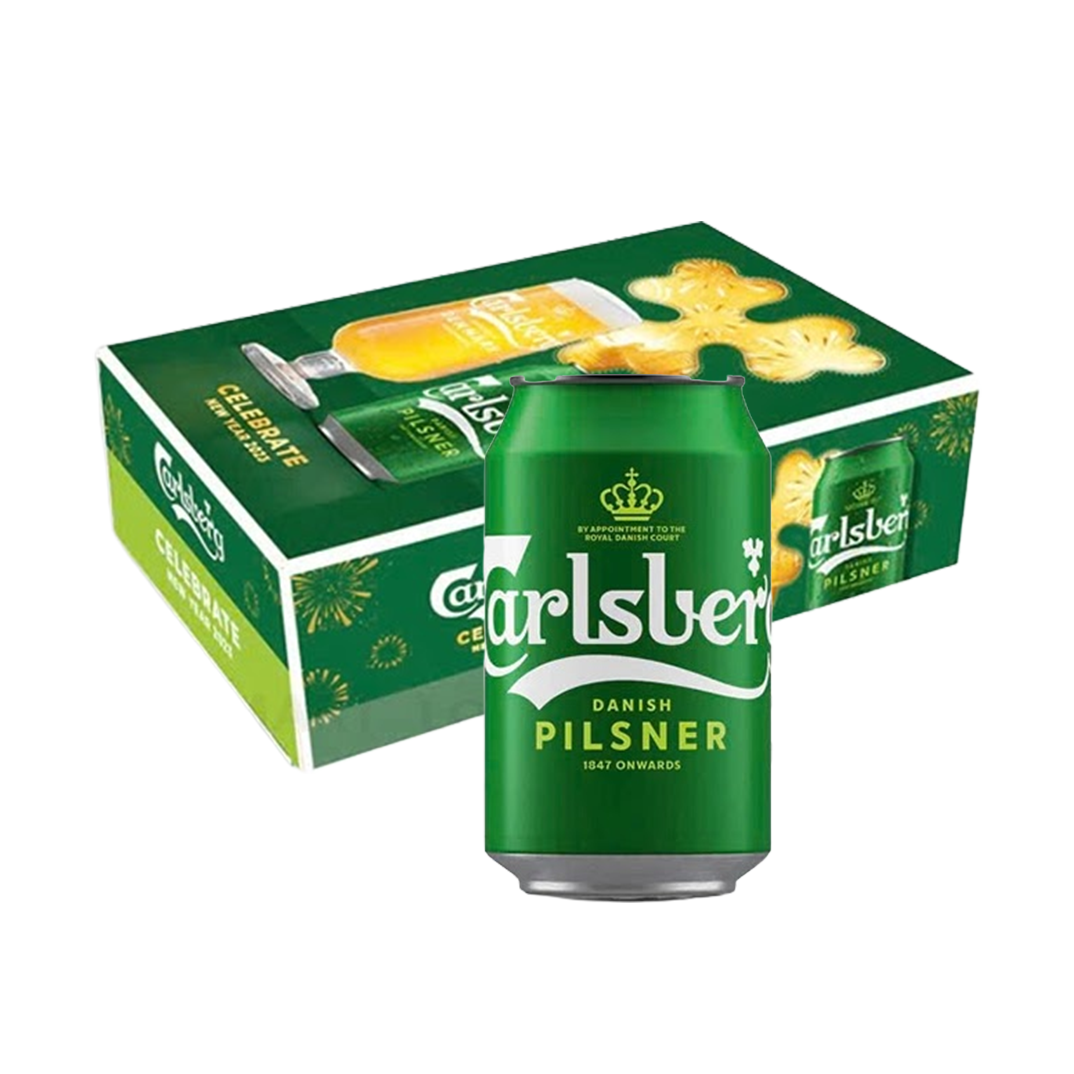 [Thùng] Carlsberg Pilsner Beer 330ml x 24 Cans