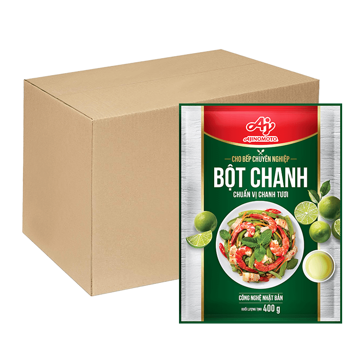 [Thùng] Bột Chanh Ajinomoto 400g x 12 Gói