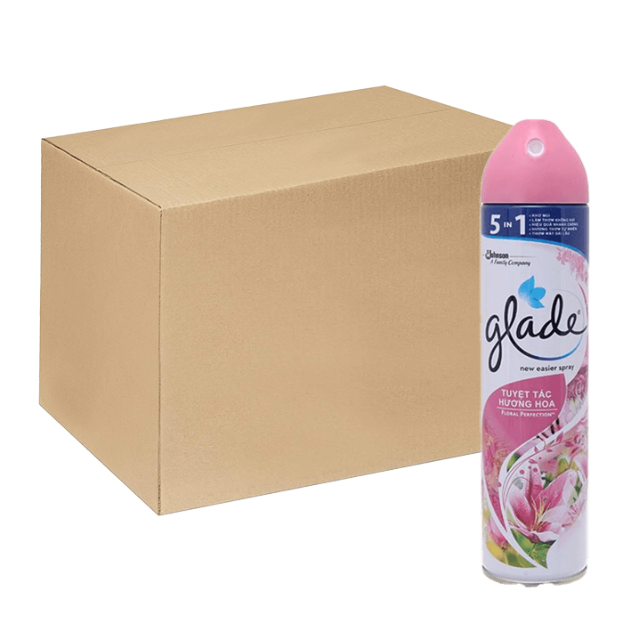 [Thùng] Xịt Phòng Tuyệt Tác Hương Hoa Glade 280ml x 12 Chai