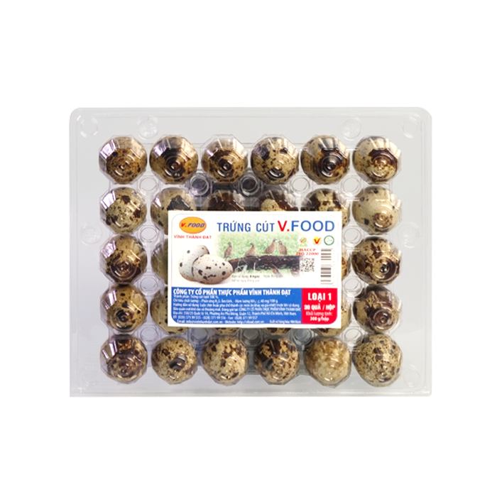 Trứng Cút V.Food Hộp 30 Qủa