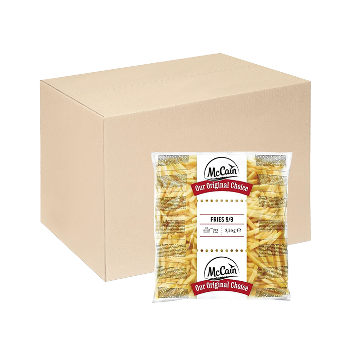 [Thùng] Khoai Tây Cắt Thẳng Đông Lạnh McCain 2.5kg x 5 Gói