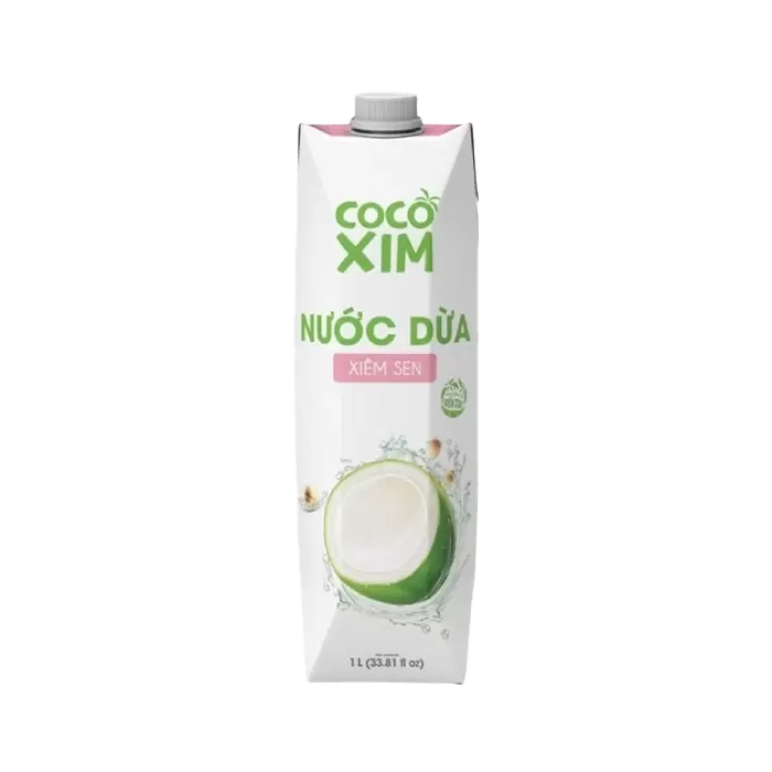 Nước Dừa Xiêm Sen Cocoxim 1L 