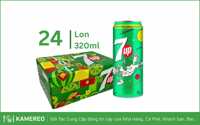 [Thùng] Nước Giải Khát 7Up 320ml x 24 Lon_details_3
