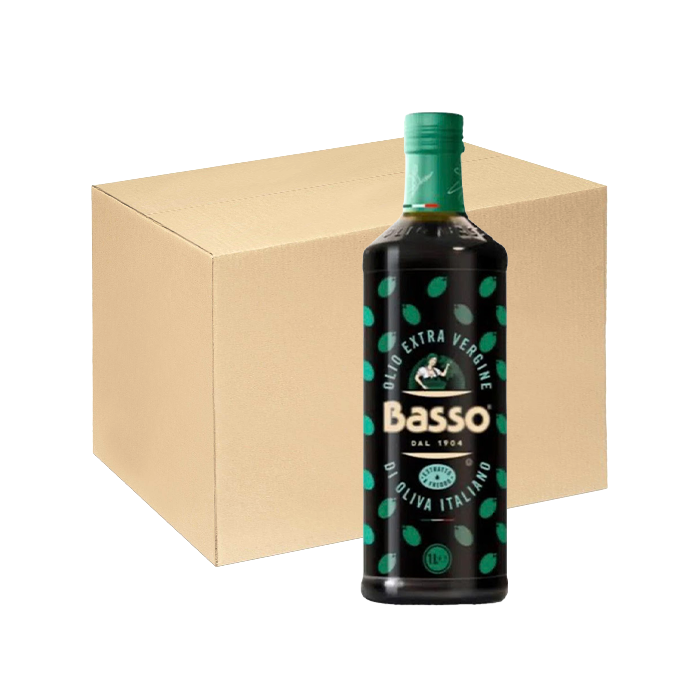 [Thùng] Dầu Oliu Extra Virgin Basso 1L x 12 Chai