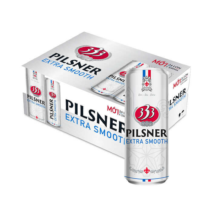 [Thùng] Bia 333 Pilsner 330ml x 24 Lon