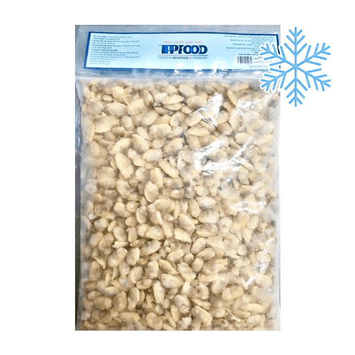 Nghêu Lụa Thịt Hấp Đông Lạnh 1000-2000 Con/Túi 1Kg