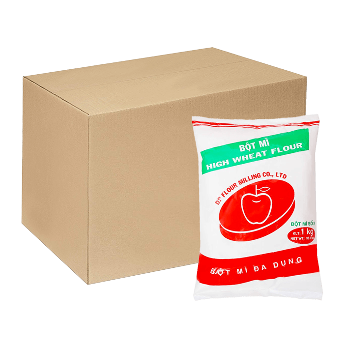 [Thùng] Bột Mì Đa Dụng Táo Đỏ 1kg (Bột Mì Số 8) x 20 Gói