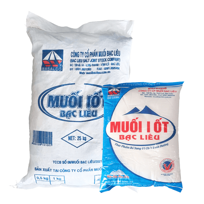 [Bao] Muối I Ốt Bạc Liêu 1kg x 25 Gói