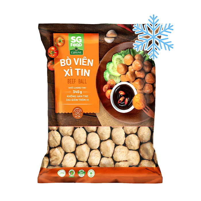 Bò Viên Xì Tin Đông Lạnh SG Food 340g