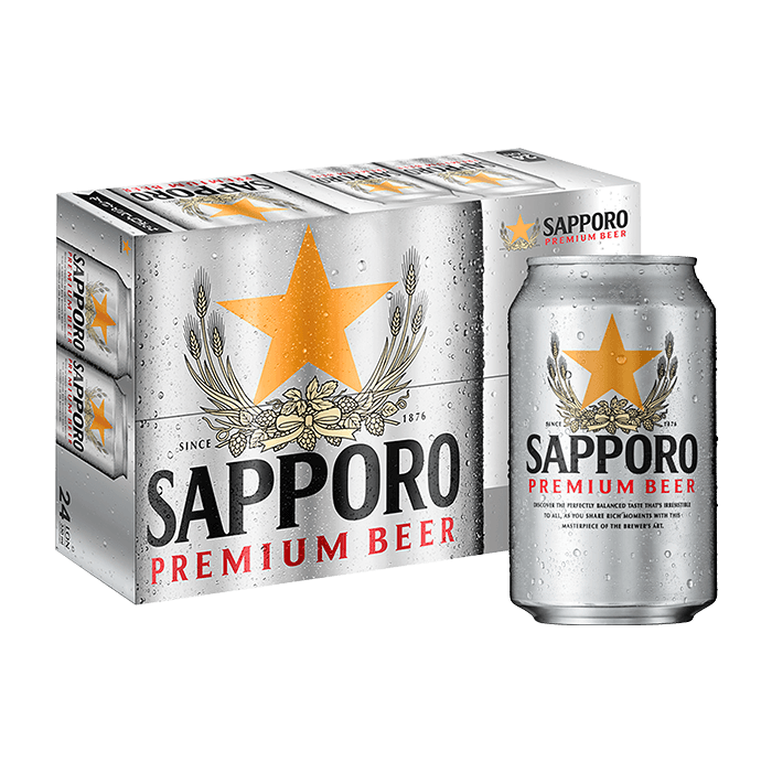 [Thùng] Bia Sapporo 330ml x 24 Lon