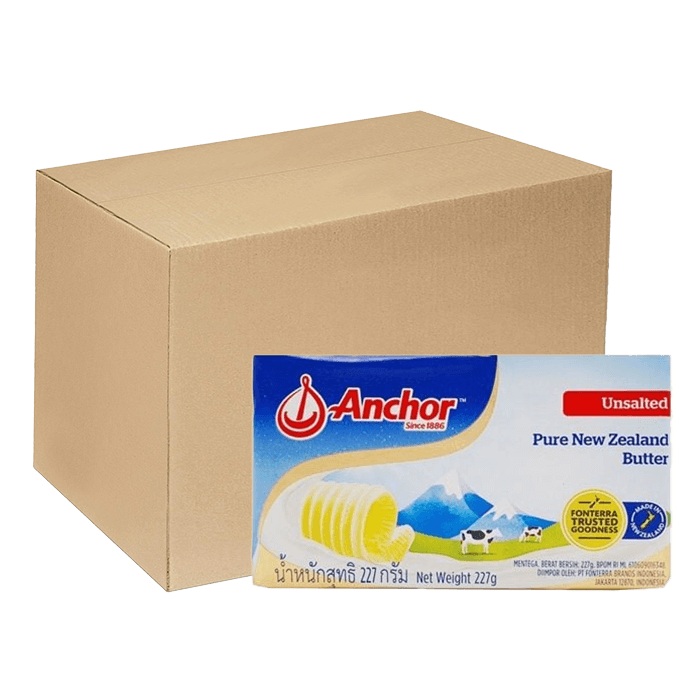 [Thùng] Bơ Lạt Anchor 200g x 40 Gói