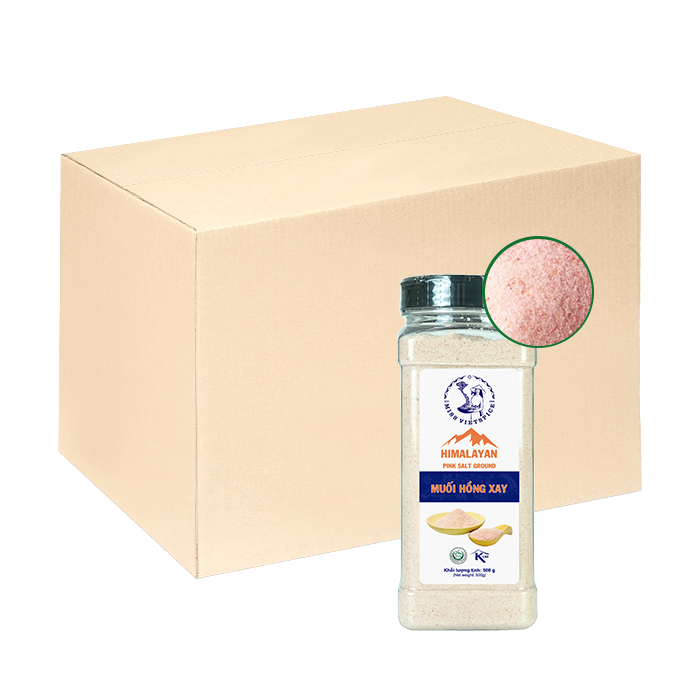 [Carton] Tran Chau Himalayan Pink Fine Salt 500g x 12 Jars