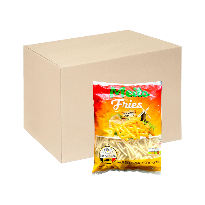 [Thùng] Khoai Tây Cắt Thẳng Đông Lạnh Meito 7mm 2.5kg x 4 Gói