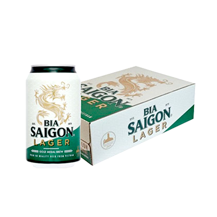 [Thùng] Bia Saigon Lager Lon 330ml x 24 Lon