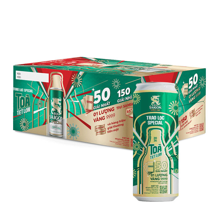 [Thùng] Bia Saigon Special Lon 330ml x 24 Lon