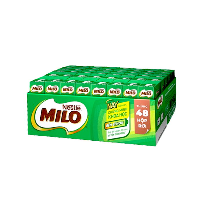 [Thùng] Sữa Lúa Mạch Không Màng Co Milo 180ml x 48 Hộp
