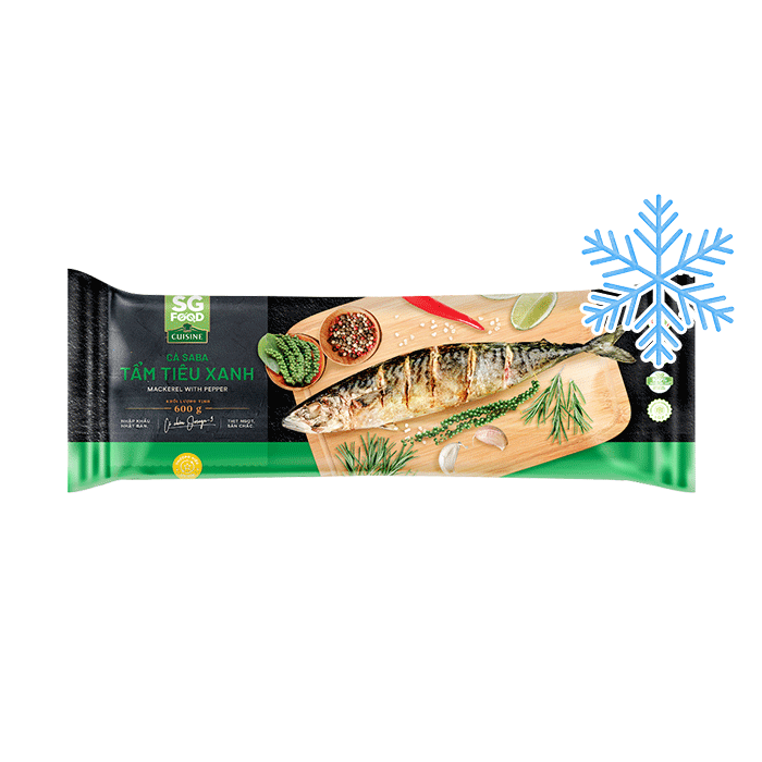 Cá Saba Tiêu Xanh Đông Lạnh SG Food 600-800g