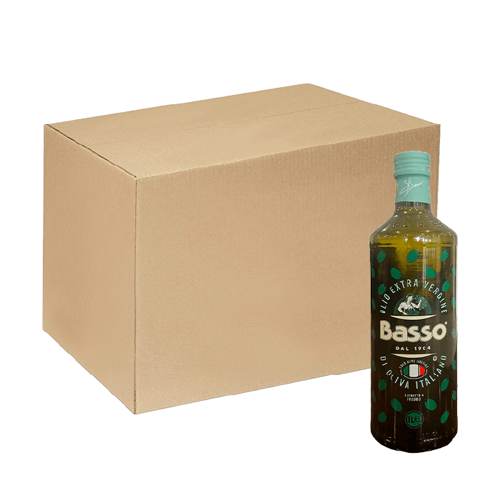 [Thùng] Dầu Oliu Extra Virgin Basso 1L x 12 Chai