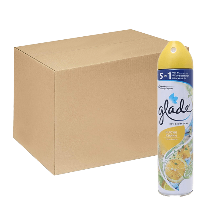 [Thùng] Xịt Phòng Hương Chanh Glade 280ml x 12 Chai