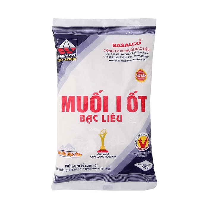 Muối I Ốt Bạc Liêu 500g