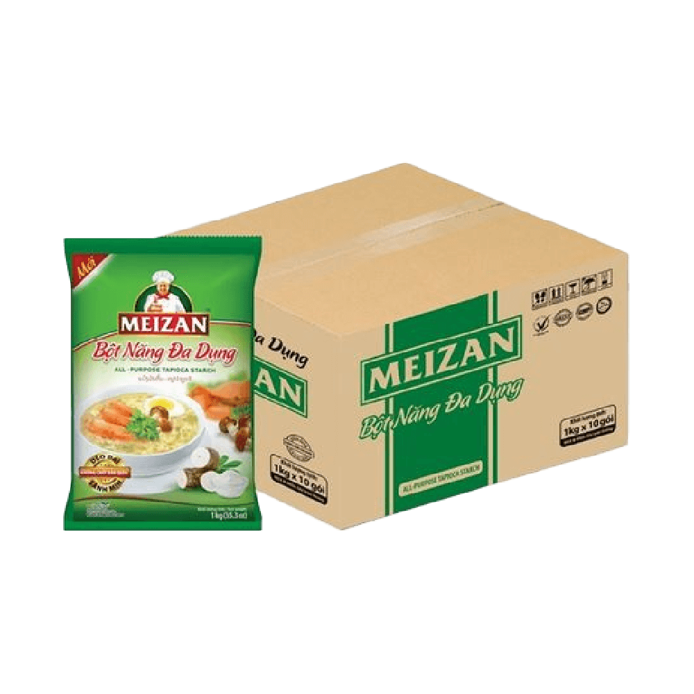 [Thùng] Bột Năng Đa Dụng Meizan 1kg x 10 Gói