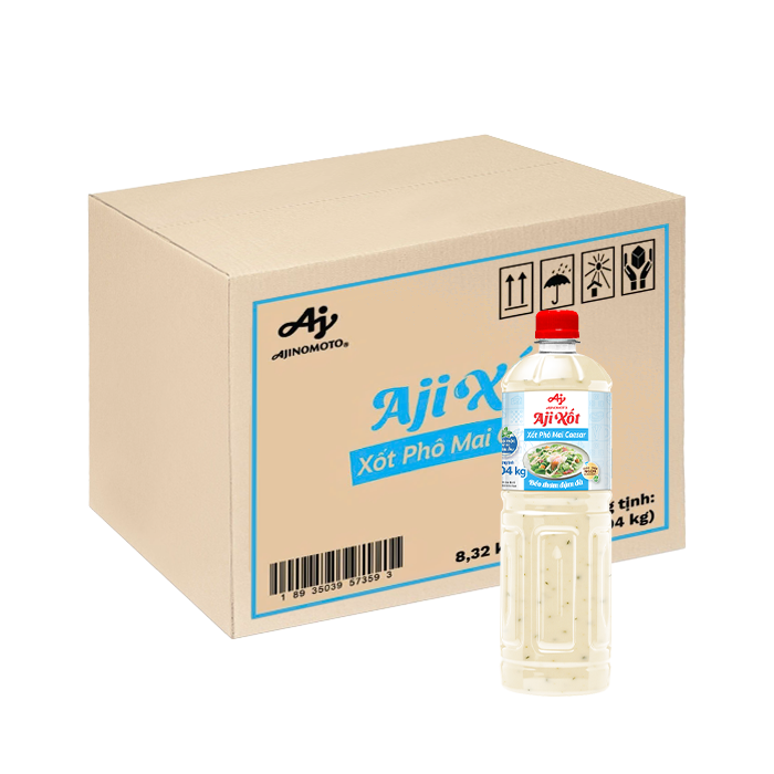 [Carton] Aji-Xốt Caesar Cheese Sauce 1.04kg x 8 Bottles