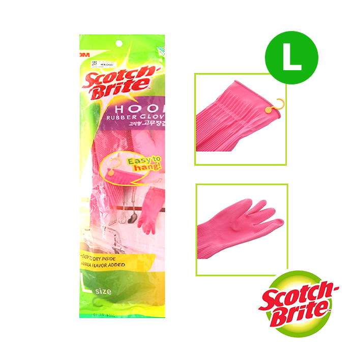 Găng Tay Gia Dụng Có Móc Scotch-Brite 38cm Cỡ L