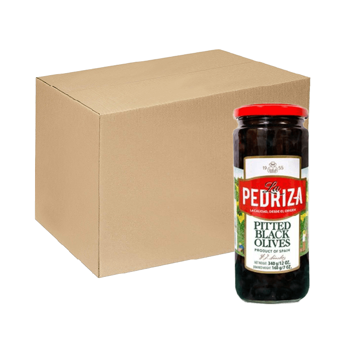 [Thùng] Oliu Đen Tách Hạt La Pedriza 340g x 12 Hũ