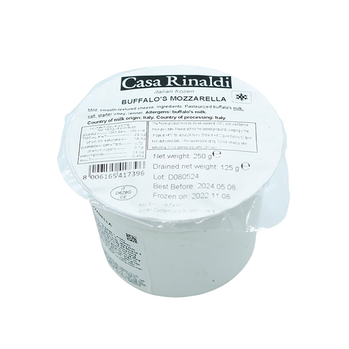 Phô Mai Mozzarella (Sữa Trâu) Đông Lạnh Casa Rinaldi 125g
