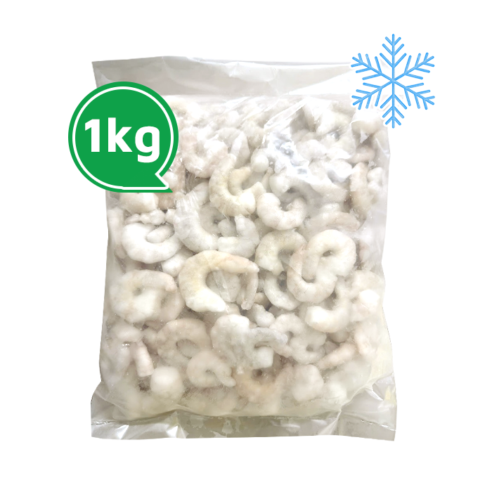Tôm Thẻ Vụn Đông Lạnh Size 80-100 Con/Lb (200-210 Con/kg) Gói 1kg