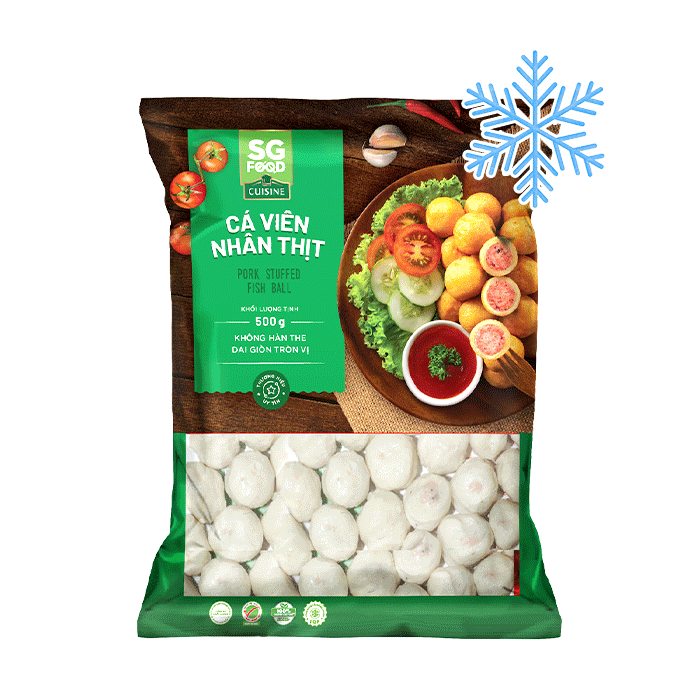 Cá Viên Nhân Thịt Đông Lạnh SG Food 500g