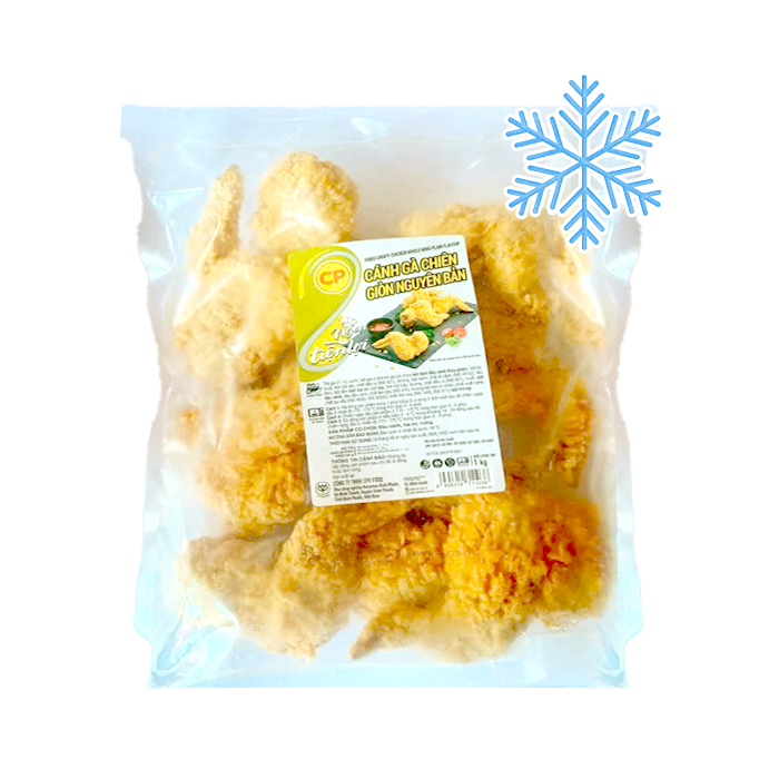 Cánh Gà Chiên Giòn Nguyên Bản Đông Lạnh CP 1kg