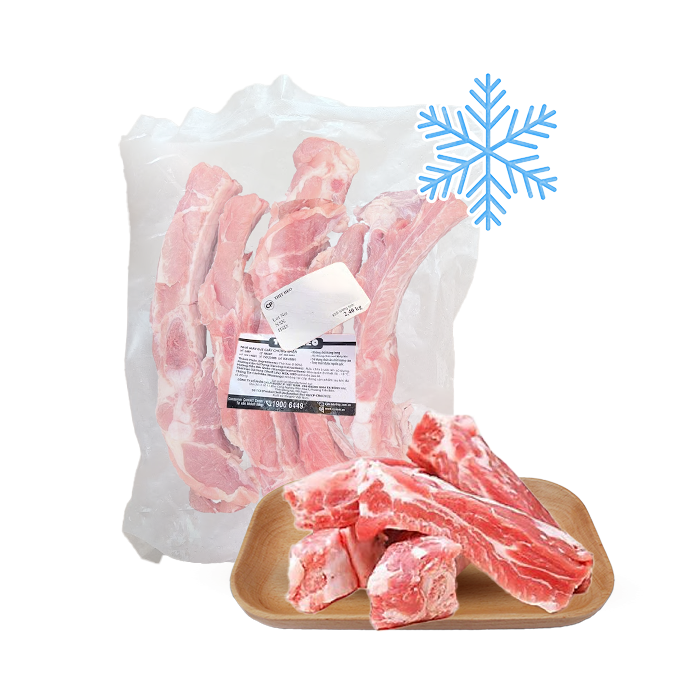 Sườn Non Heo Đông Lạnh CP 1kg