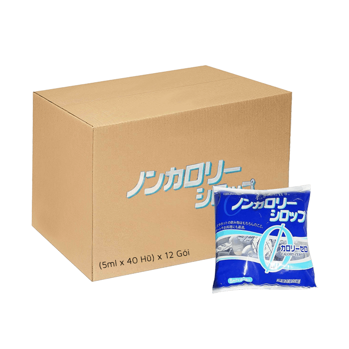 [Thùng] Siro Ngọt Không Calorie (5ml x 40 Hũ) x 12 Gói