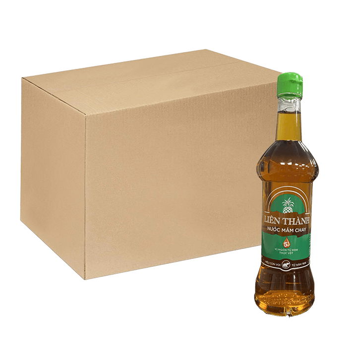 [Thùng] Nước Mắm Chay Liên Thành 500ml x 12 Chai