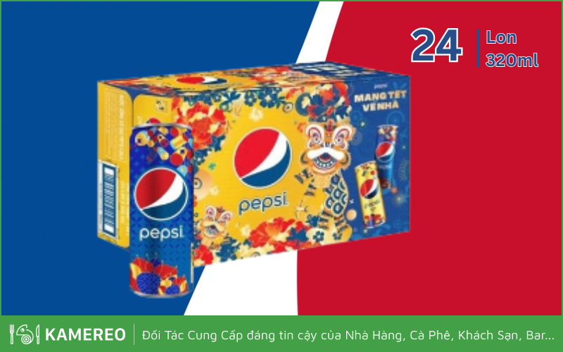 [Thùng] Nước Giải Khát Pepsi 320ml x 24 Lon_details_3