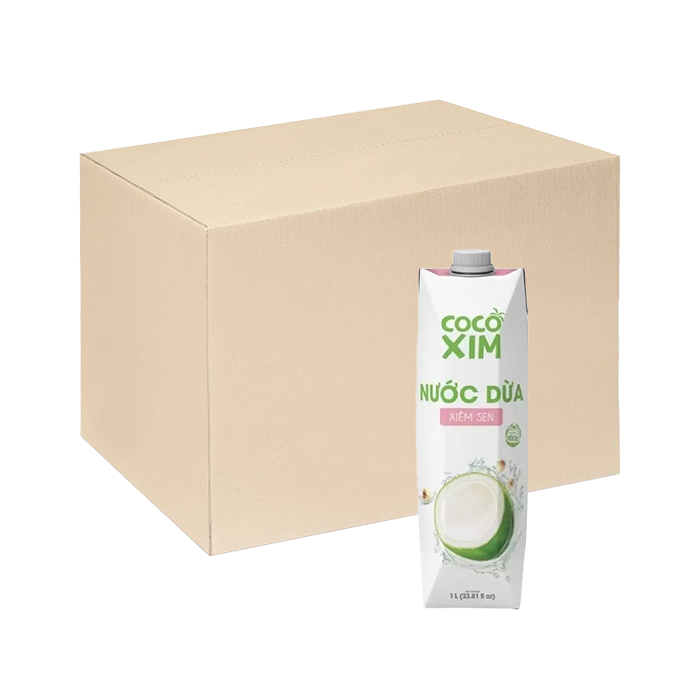[Carton] Cocoxim Lotus Seed Coconut Water 1L x 12 Boxes
